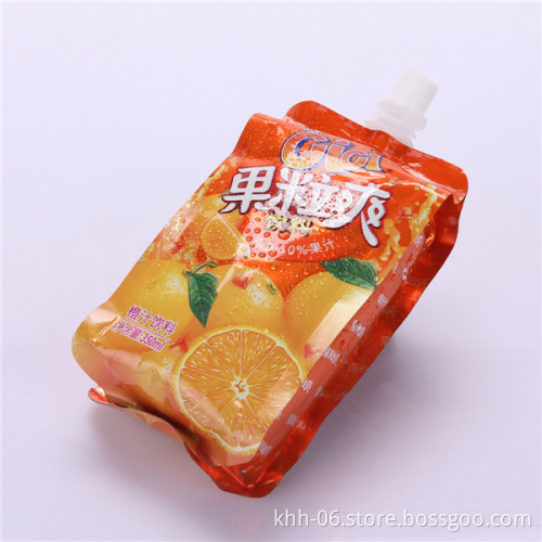 SGS Approved side gusset type liquid stand up pouch with spout for jelly packaging